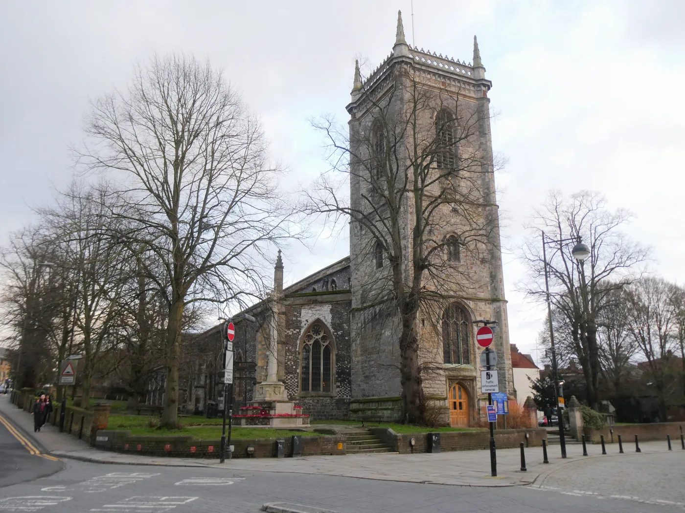 All Saints Church on Church Street, High Wycombe, home of the town's Christmas Tree Festival