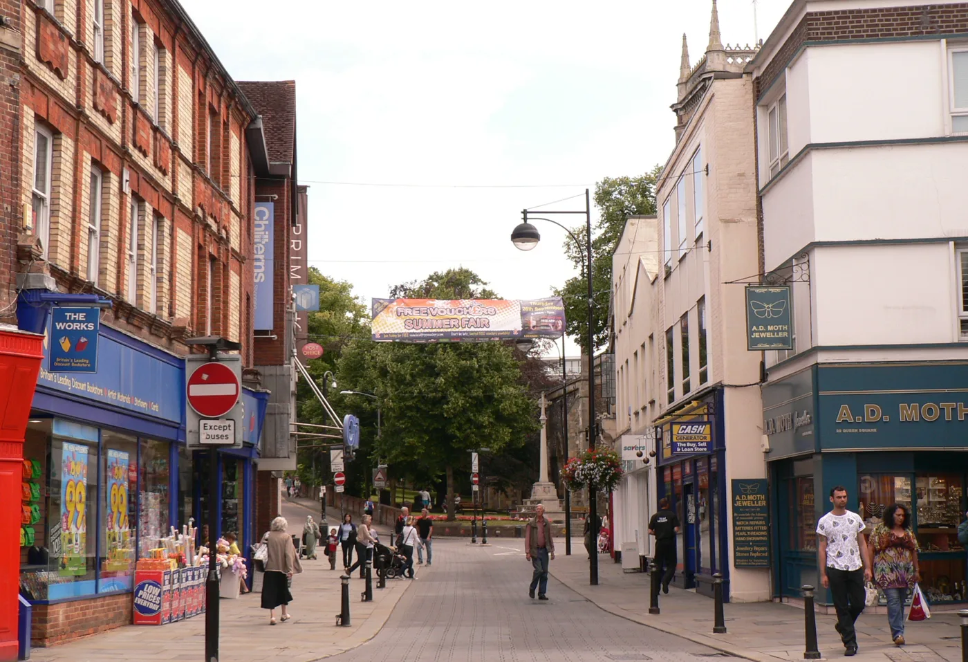 Church Street in High Wycombe town centre. The photo shows the street, not any business named in this report