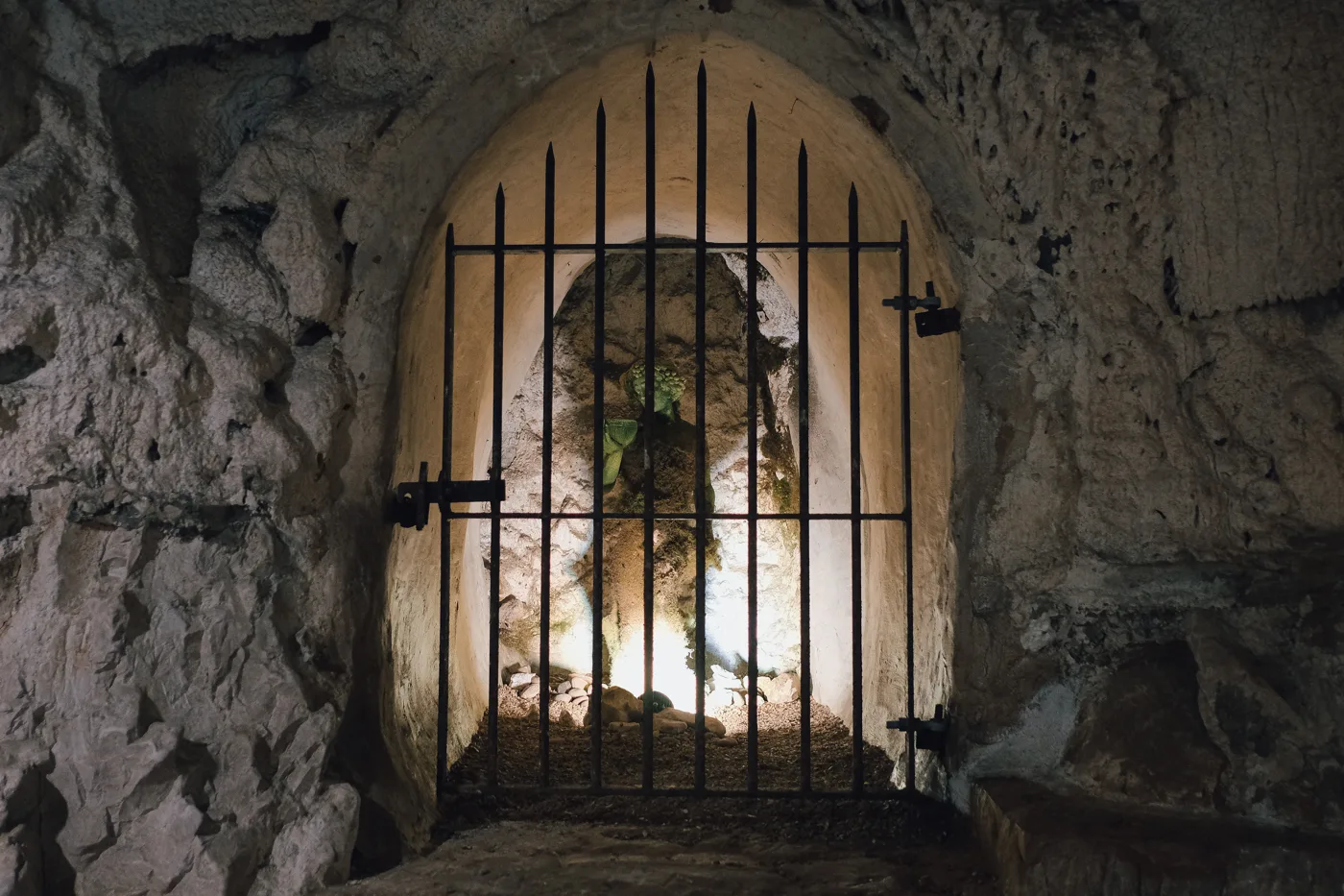 Inside the Hellfire Caves at West Wycombe, which open daily from 18 October to 1 November with Halloween decorations