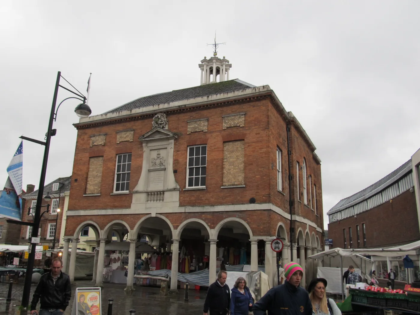 Market day at the Guildhall on High Wycombe High Street
