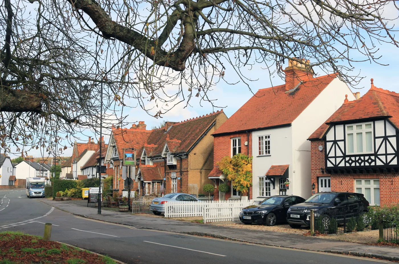 Houses facing The Green, Wooburn Green